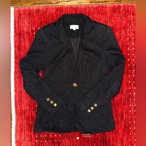 Loft 0P Women’s Blazer w/ Gold Buttons